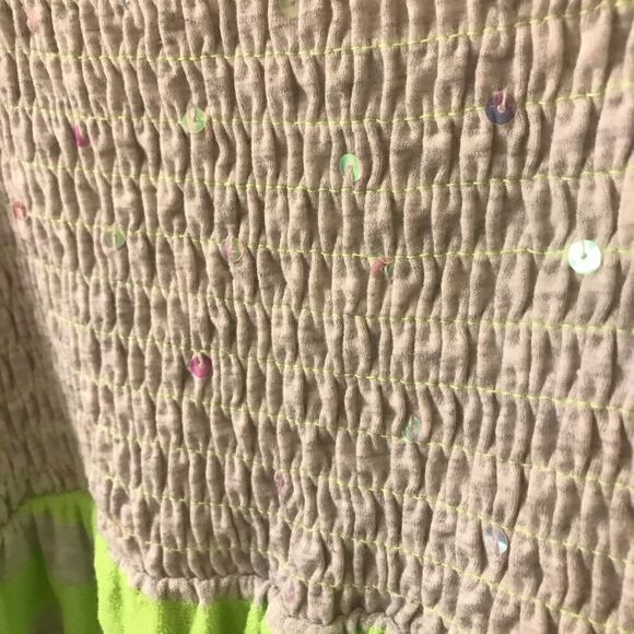 Justice Girls Gray|Green Swimi Bathing Suit Cover Up Sz 18 - Picture 7 of 7